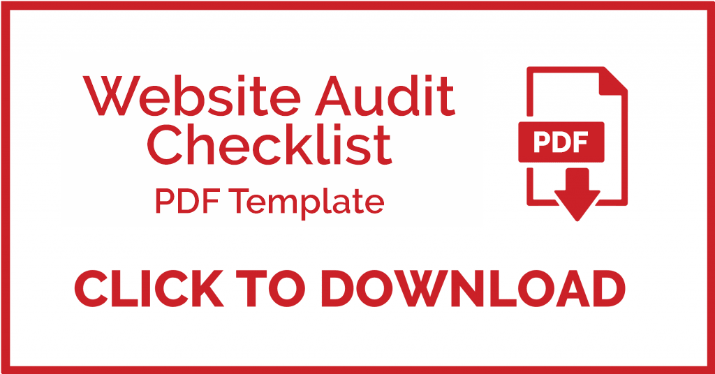 Download de website audit checklist template